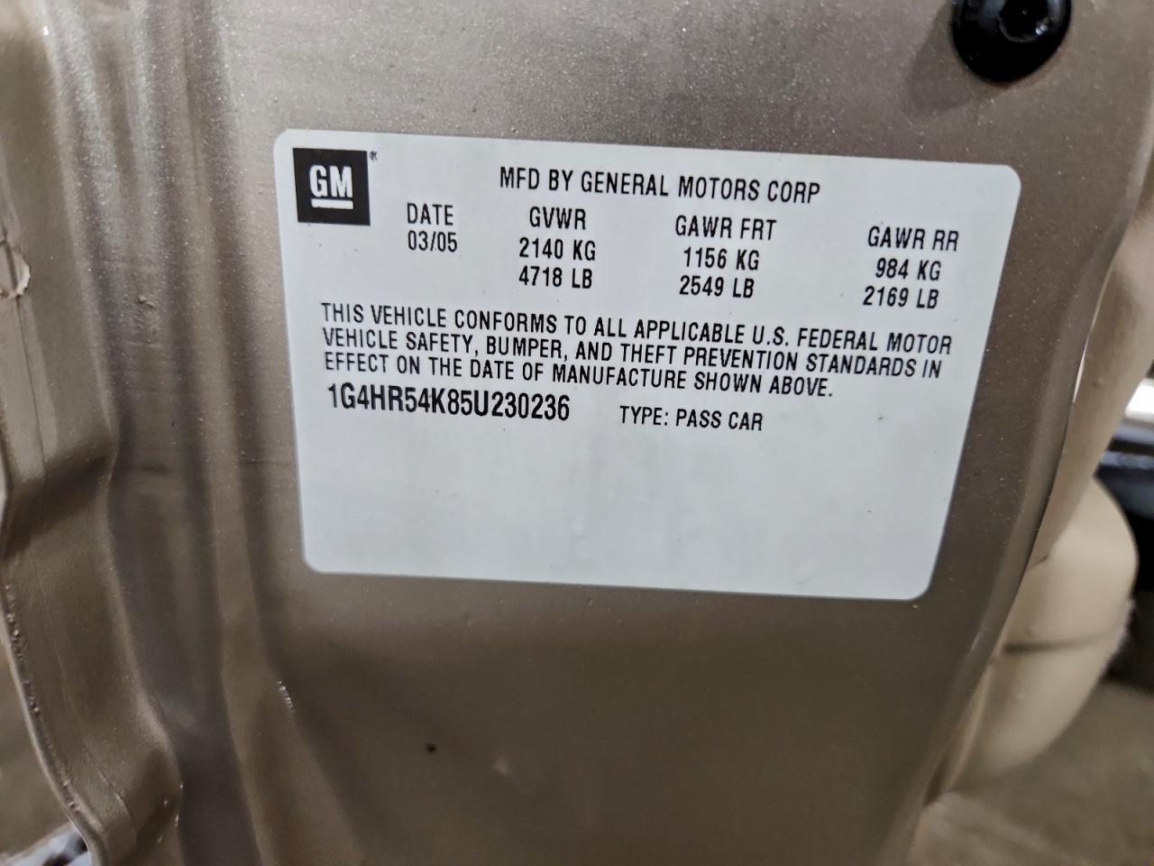 2005 BUICK Lesabre