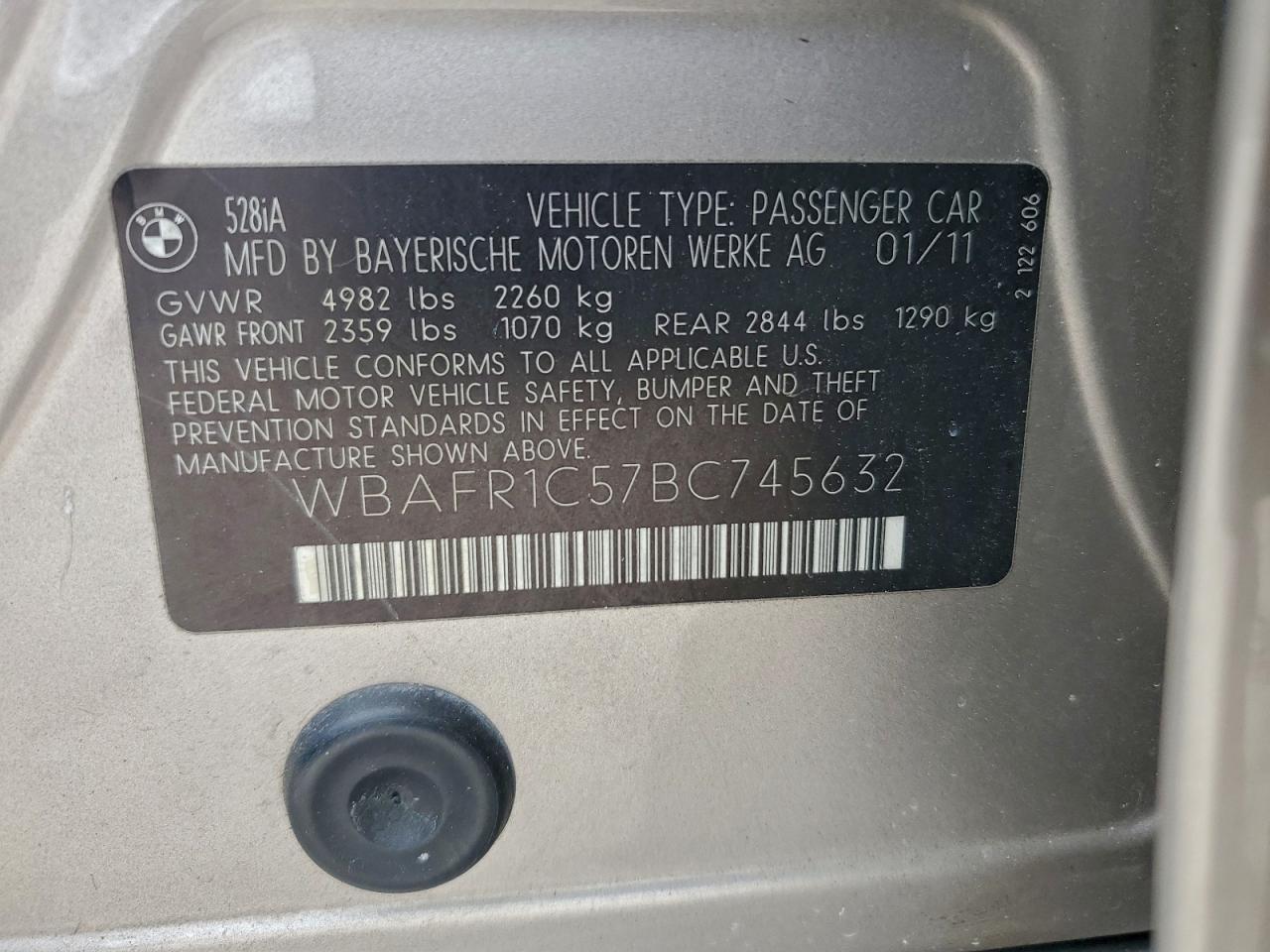 2011 BMW 5 series