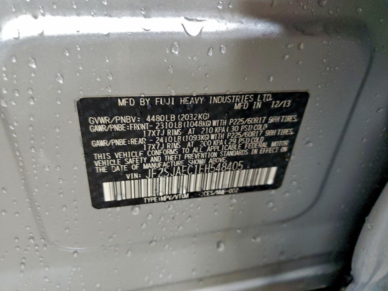 2014 SUBARU FORESTER