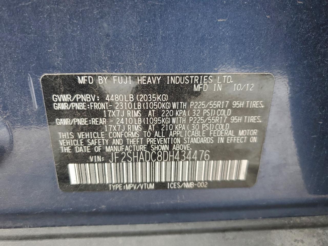 2013 SUBARU FORESTER