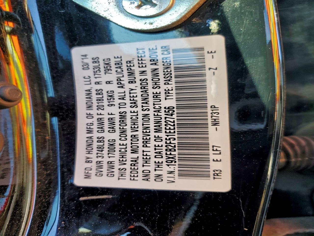 2014 HONDA CIVIC