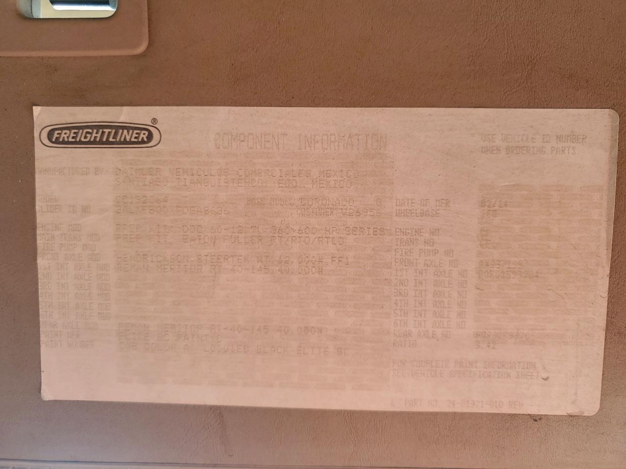 2015 FREIGHTLINER Coronado