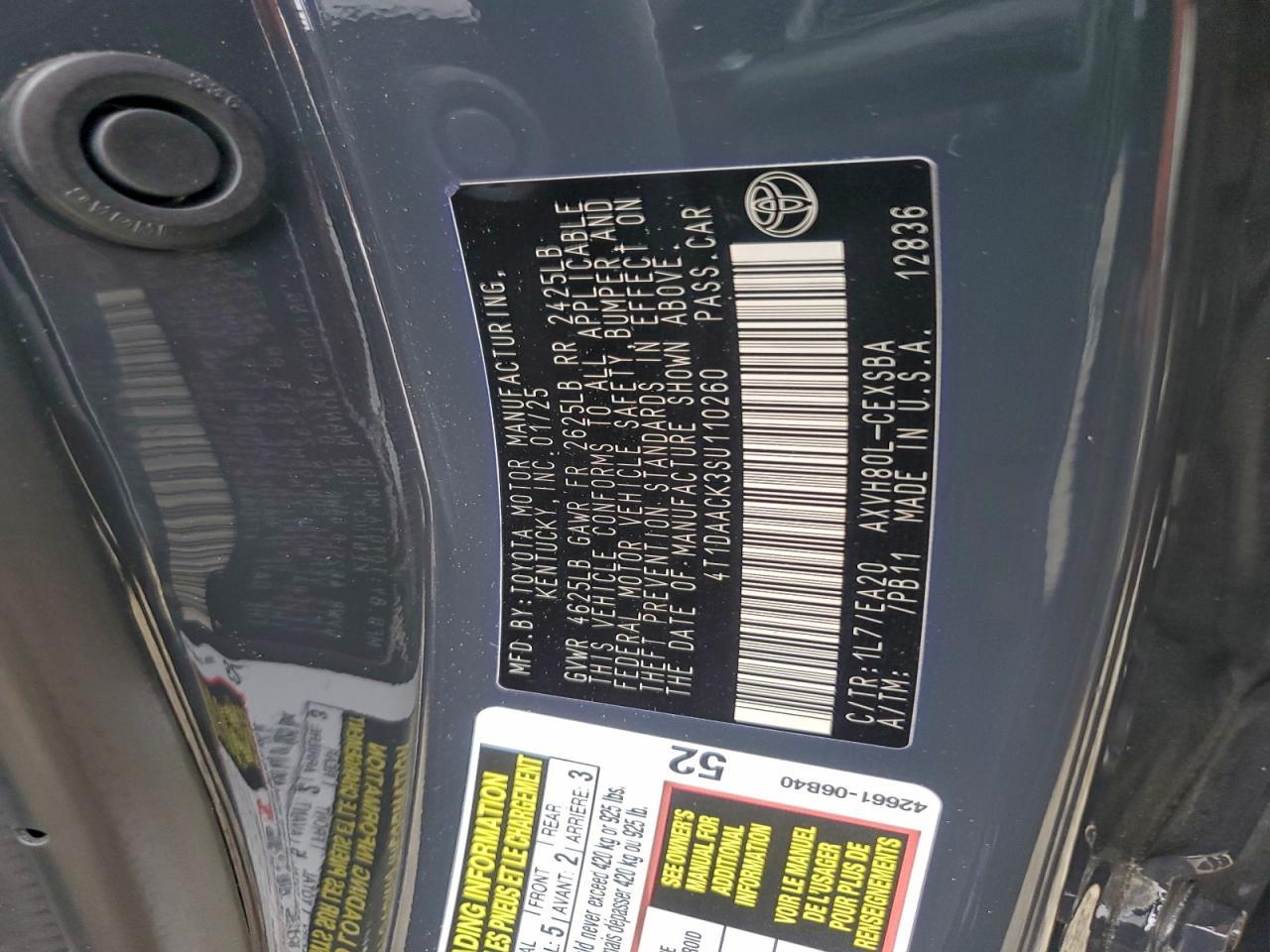 2025 TOYOTA CAMRY