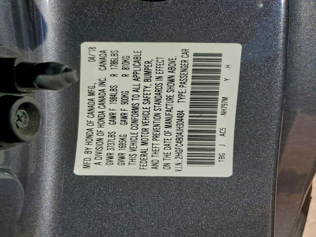 2018 HONDA CIVIC