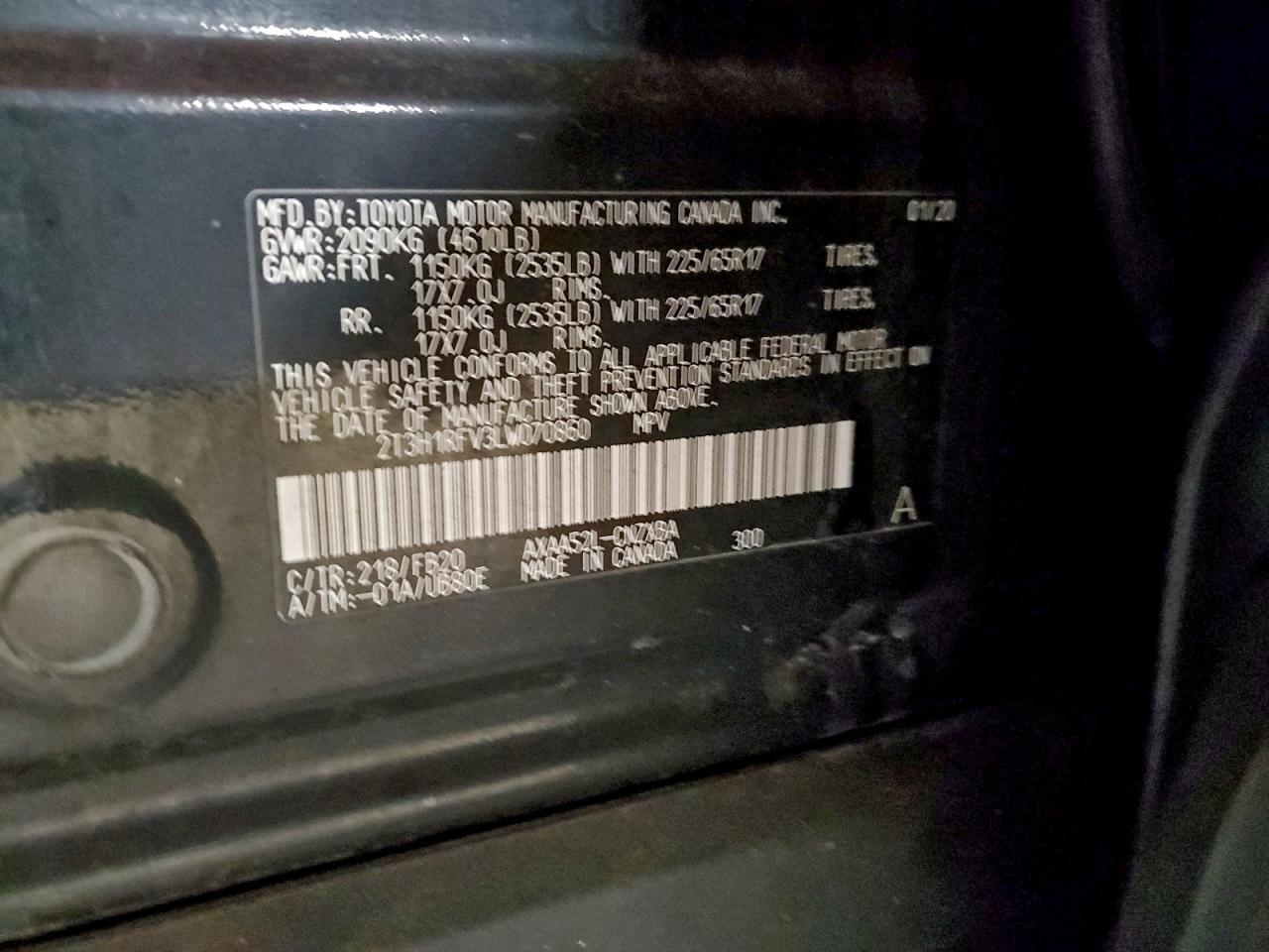 2020 TOYOTA RAV4