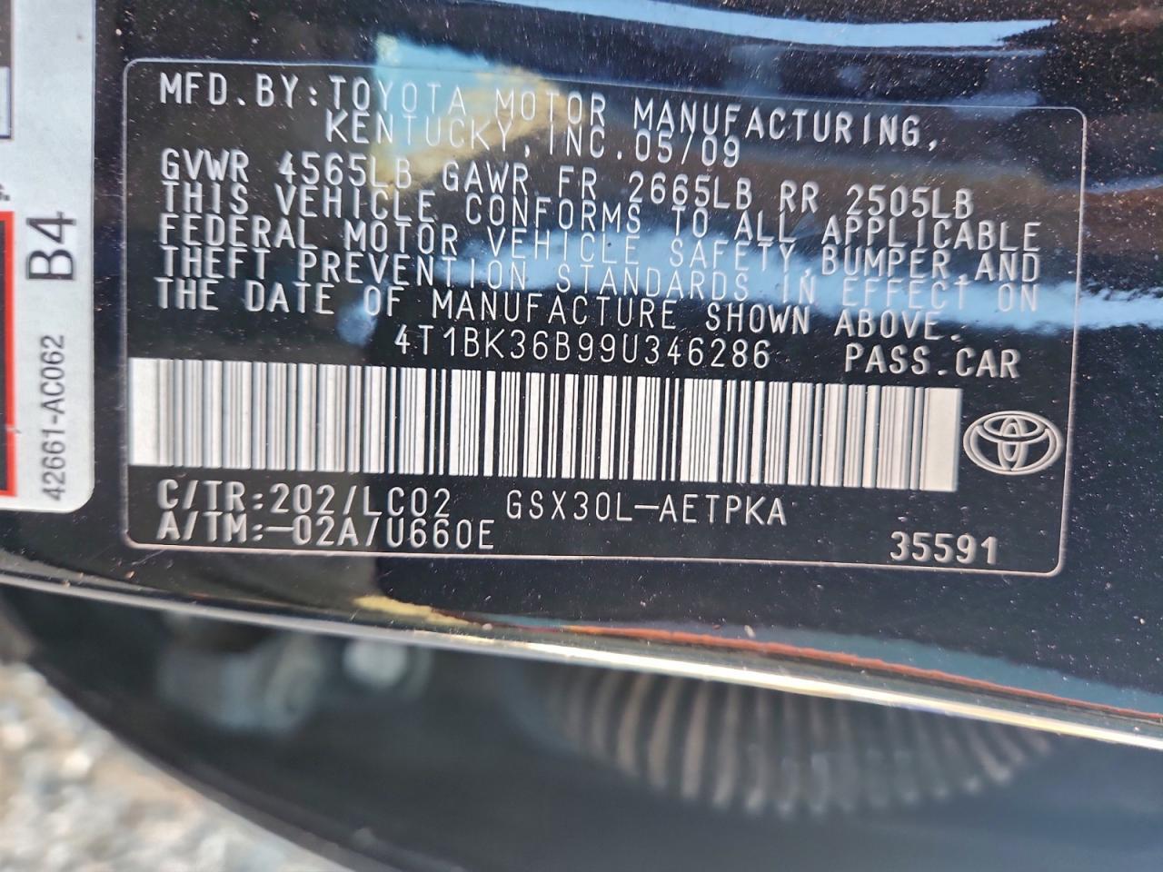 2009 TOYOTA Avalon