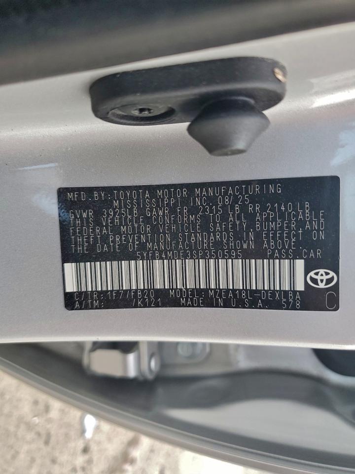 2025 TOYOTA COROLLA