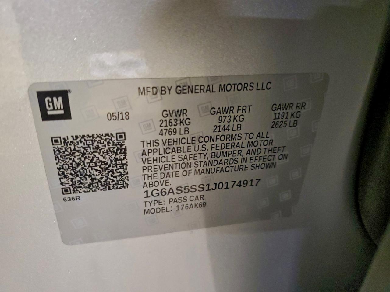 2018 CADILLAC CTS