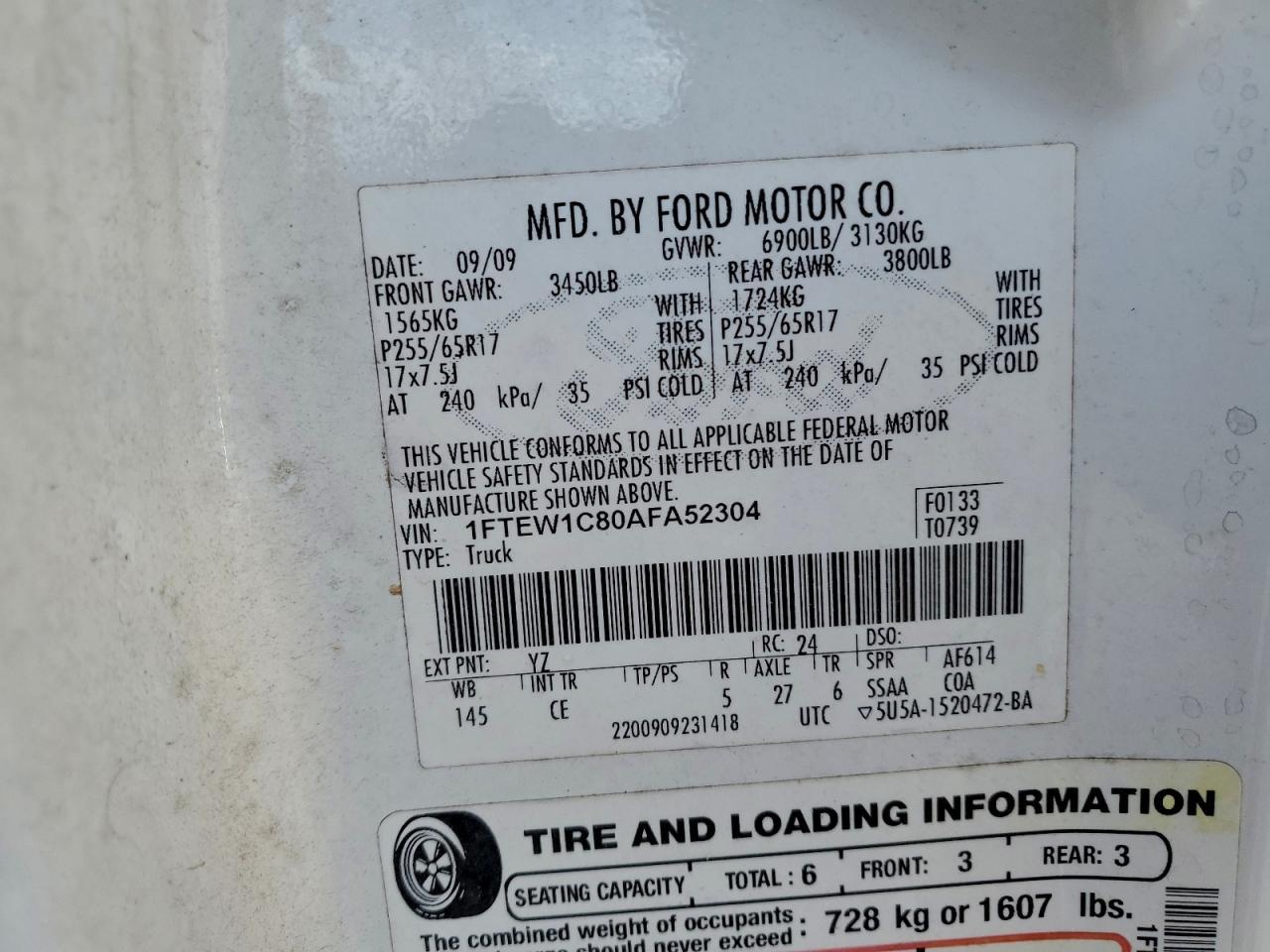2010 FORD F-150