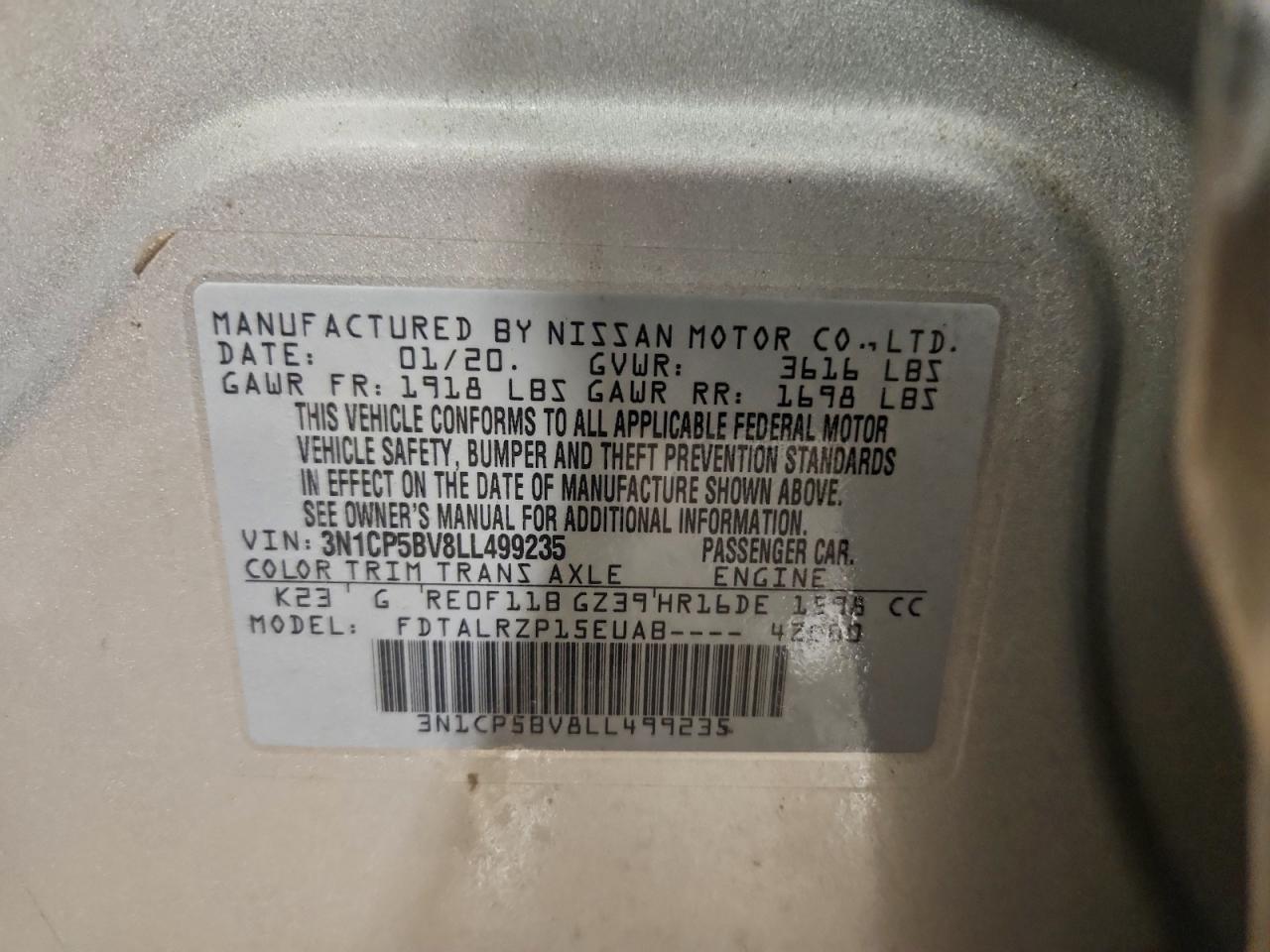 2020 NISSAN KICKS