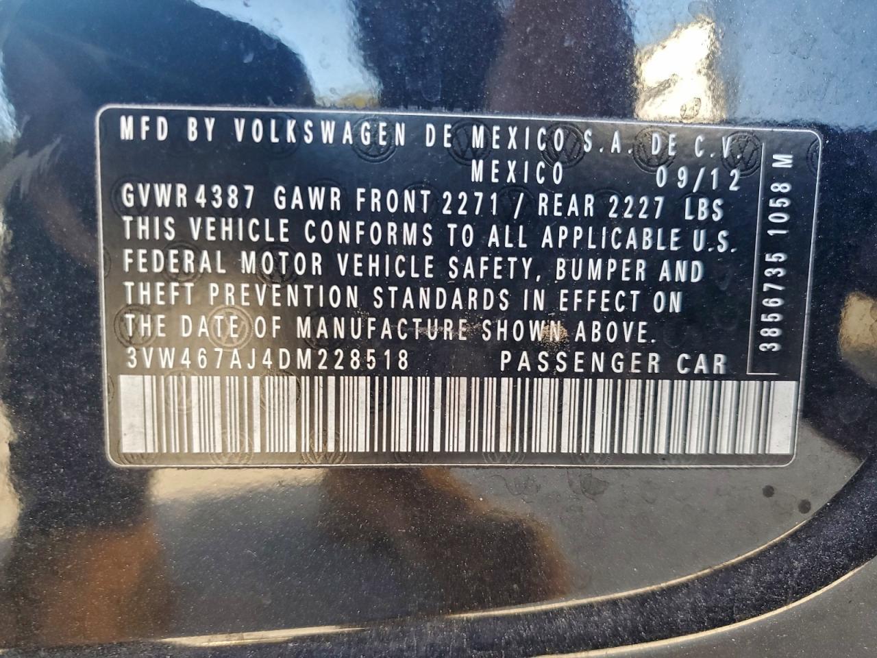 2013 VOLKSWAGEN JETTA
