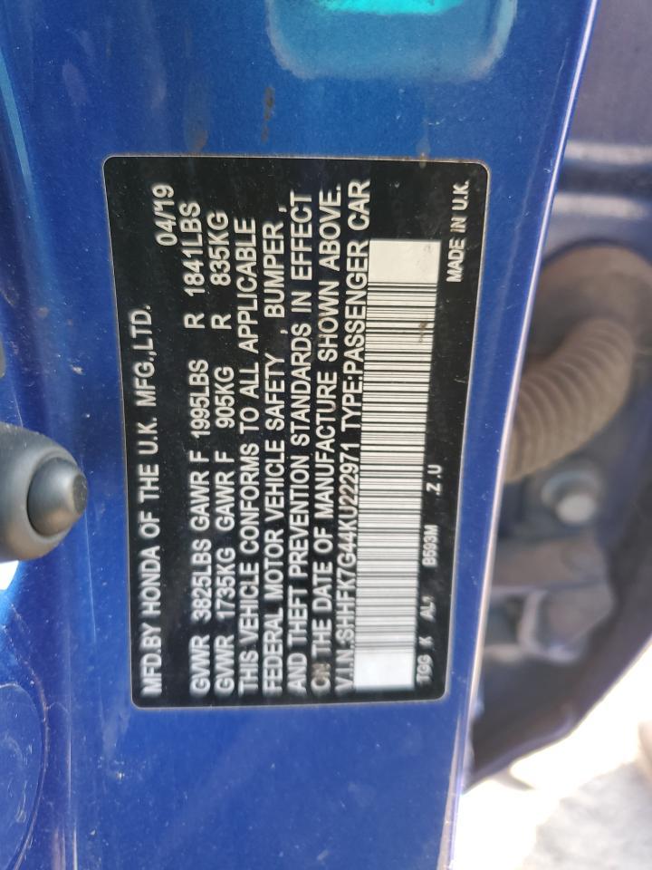 2019 HONDA CIVIC