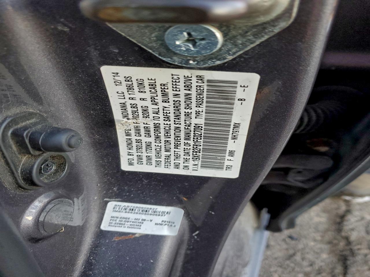 2015 HONDA CIVIC