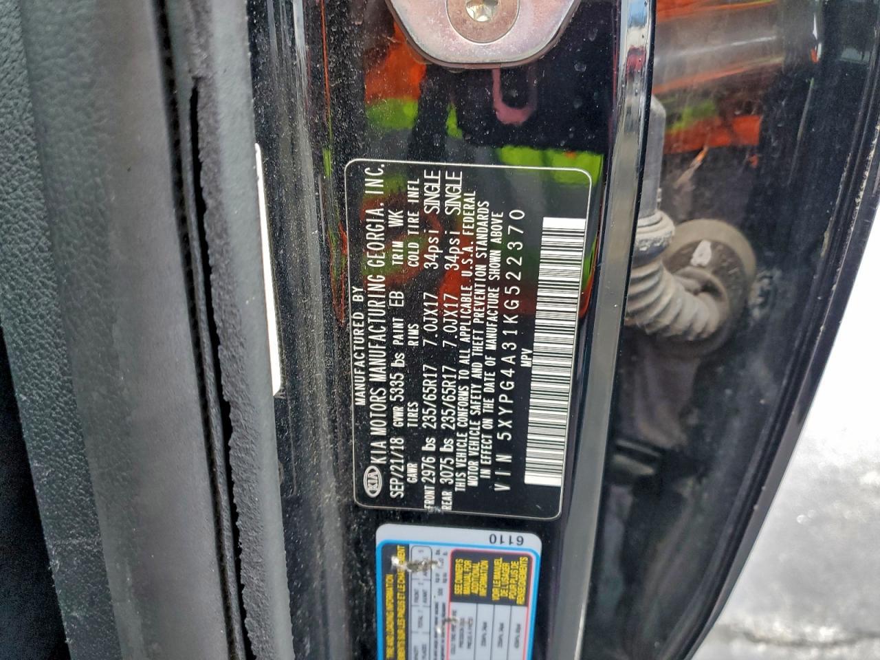 2019 KIA SORENTO