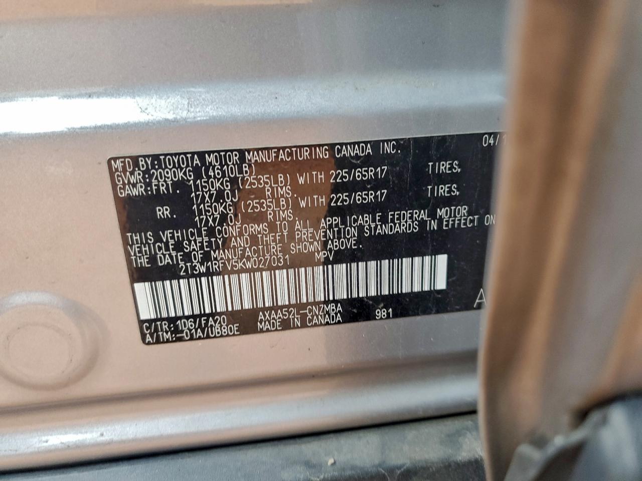 2019 TOYOTA RAV4