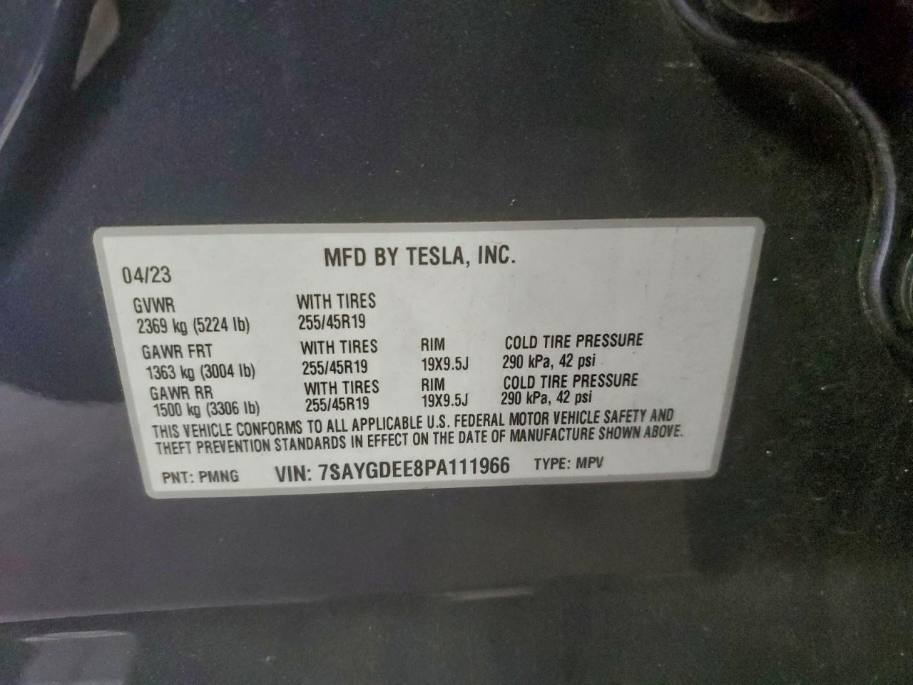 2023 TESLA MODEL Y