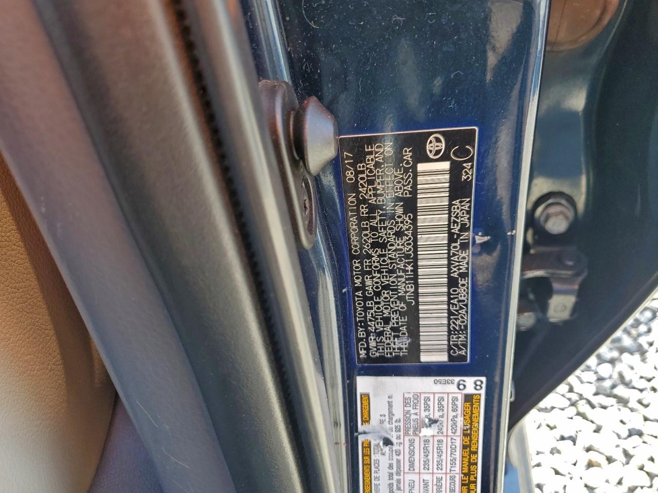 2018 TOYOTA CAMRY