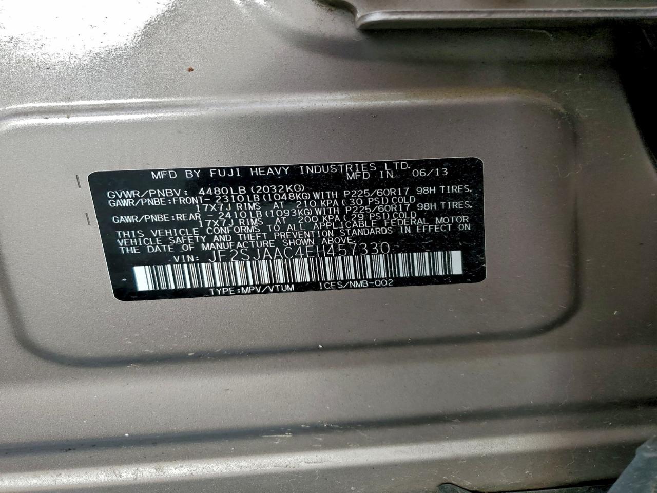 2014 SUBARU FORESTER