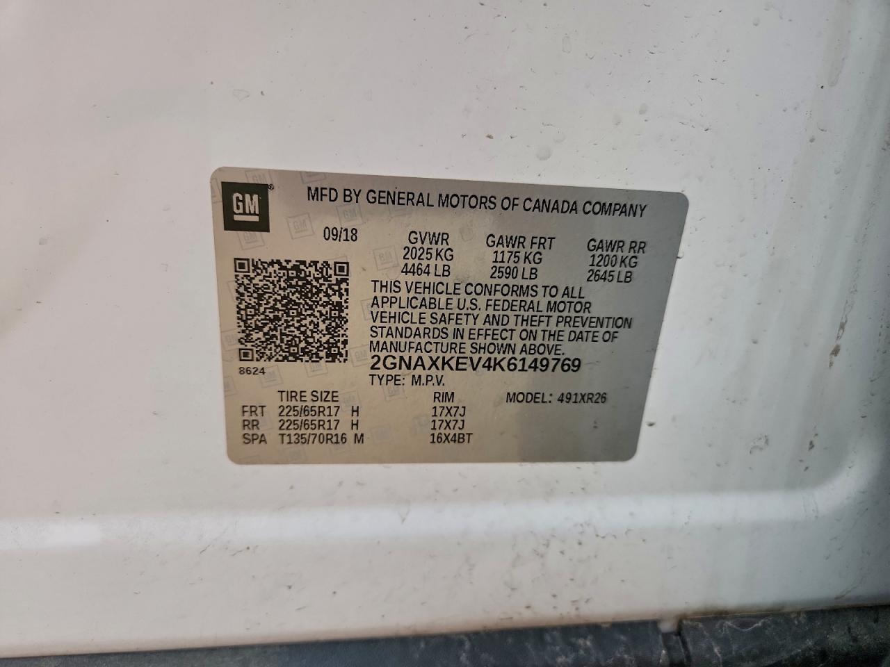 2019 CHEVROLET EQUINOX