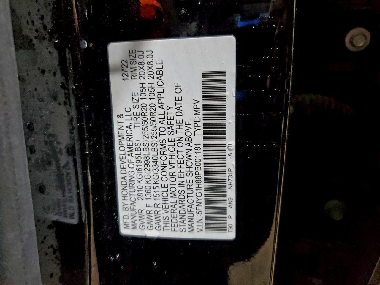 2023 HONDA PILOT