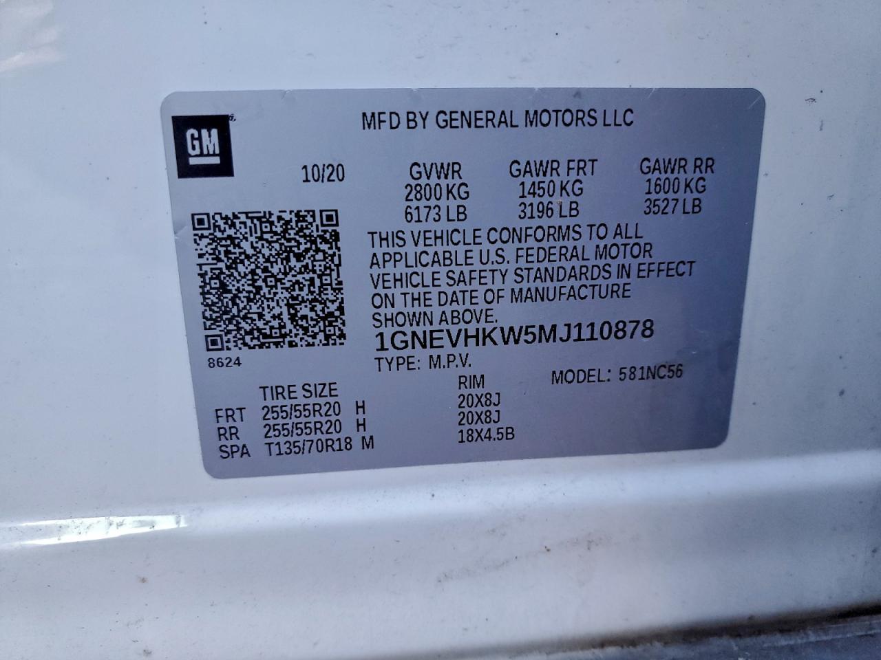 2021 CHEVROLET TRAVERSE