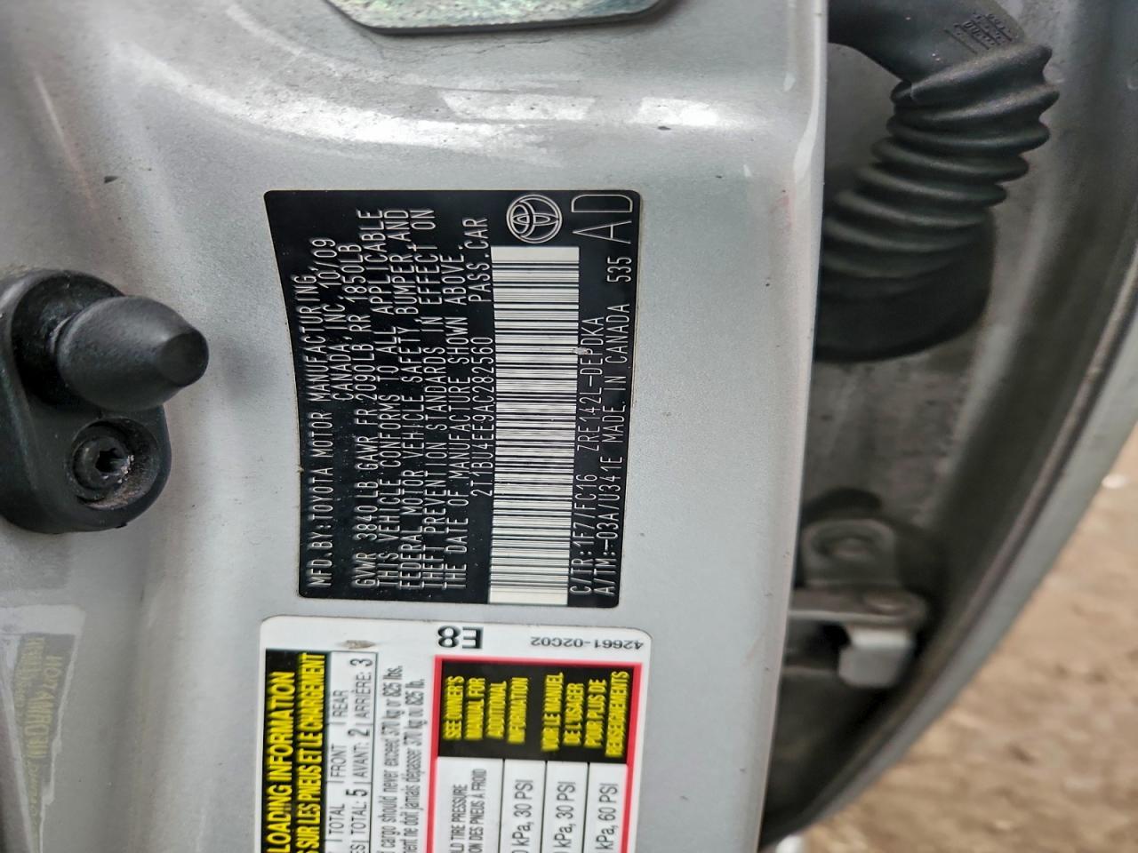 2010 TOYOTA COROLLA