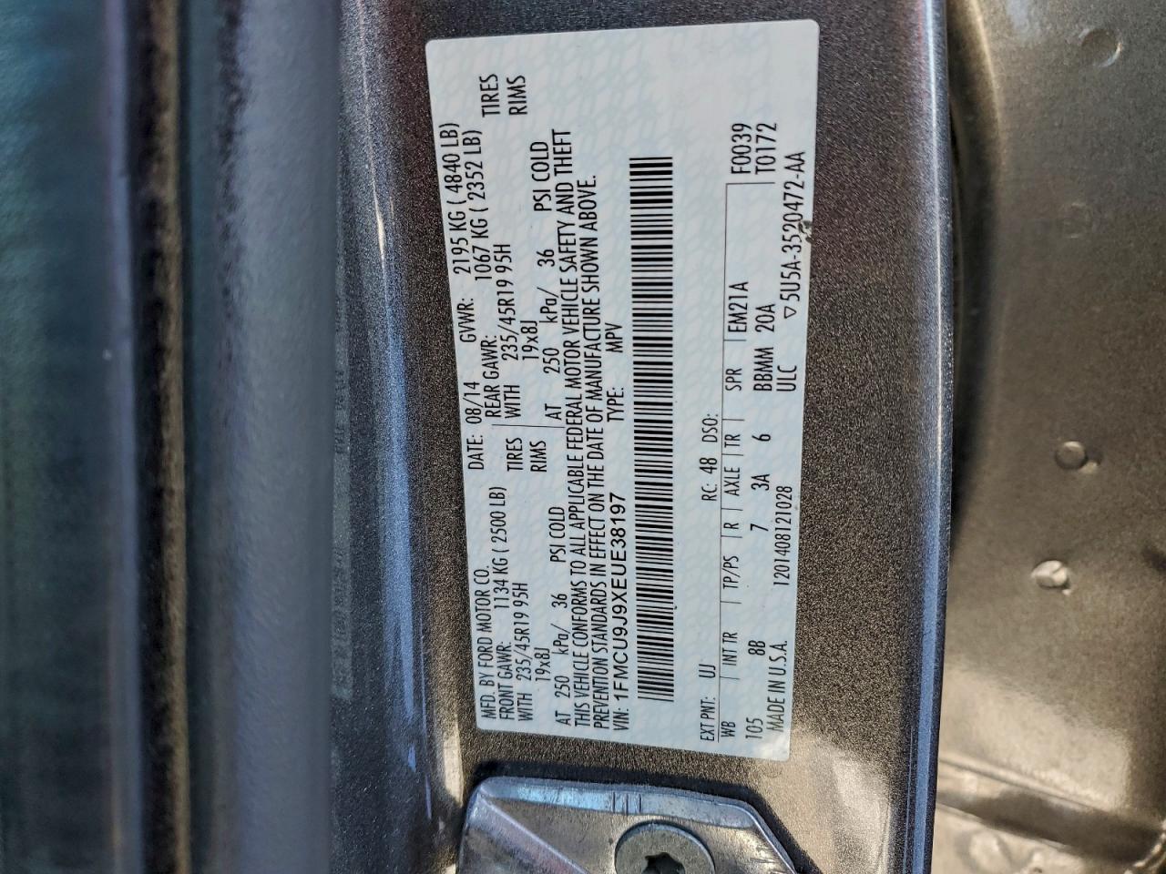 2014 FORD ESCAPE