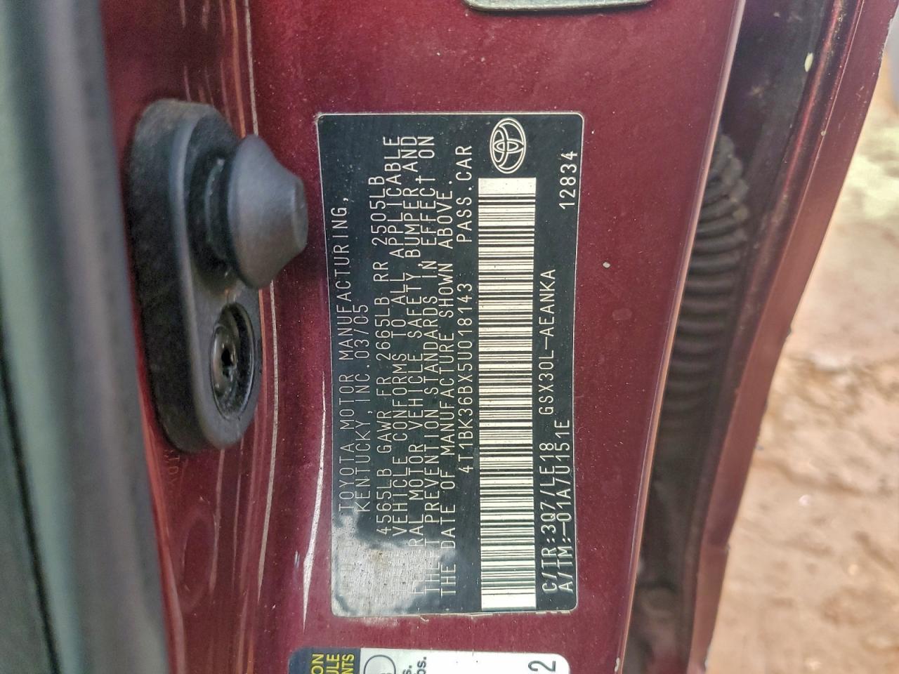 2005 TOYOTA Avalon