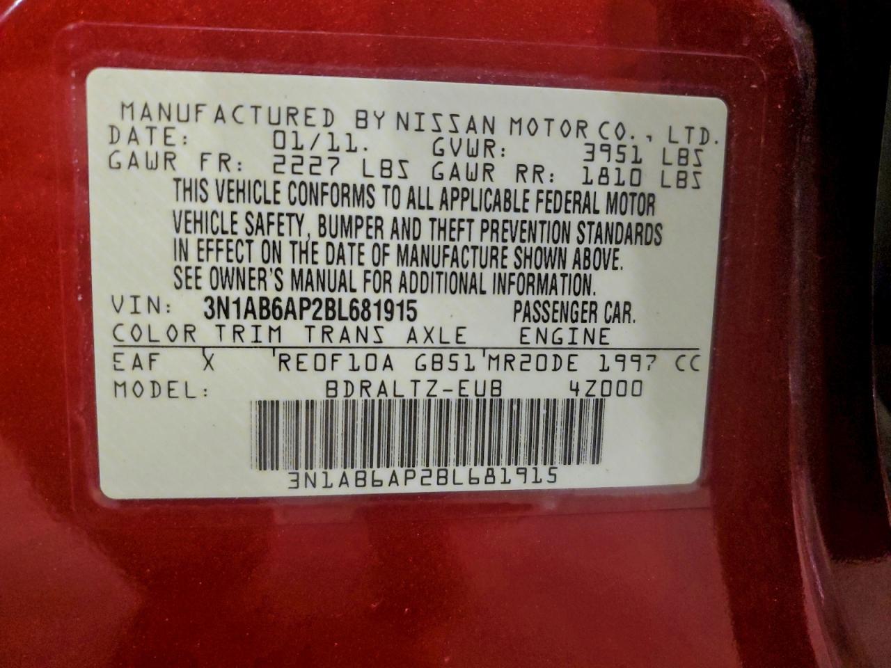 2011 NISSAN SENTRA