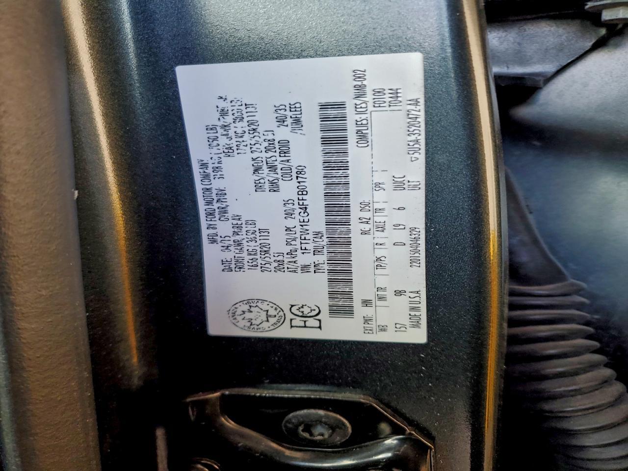 2015 FORD F-150