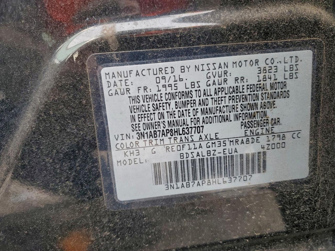2017 NISSAN SENTRA
