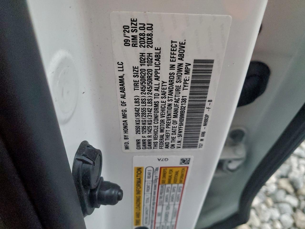 2021 HONDA PILOT
