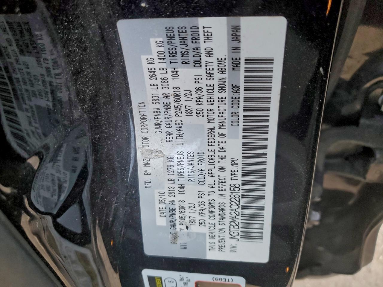 2010 MAZDA CX-9