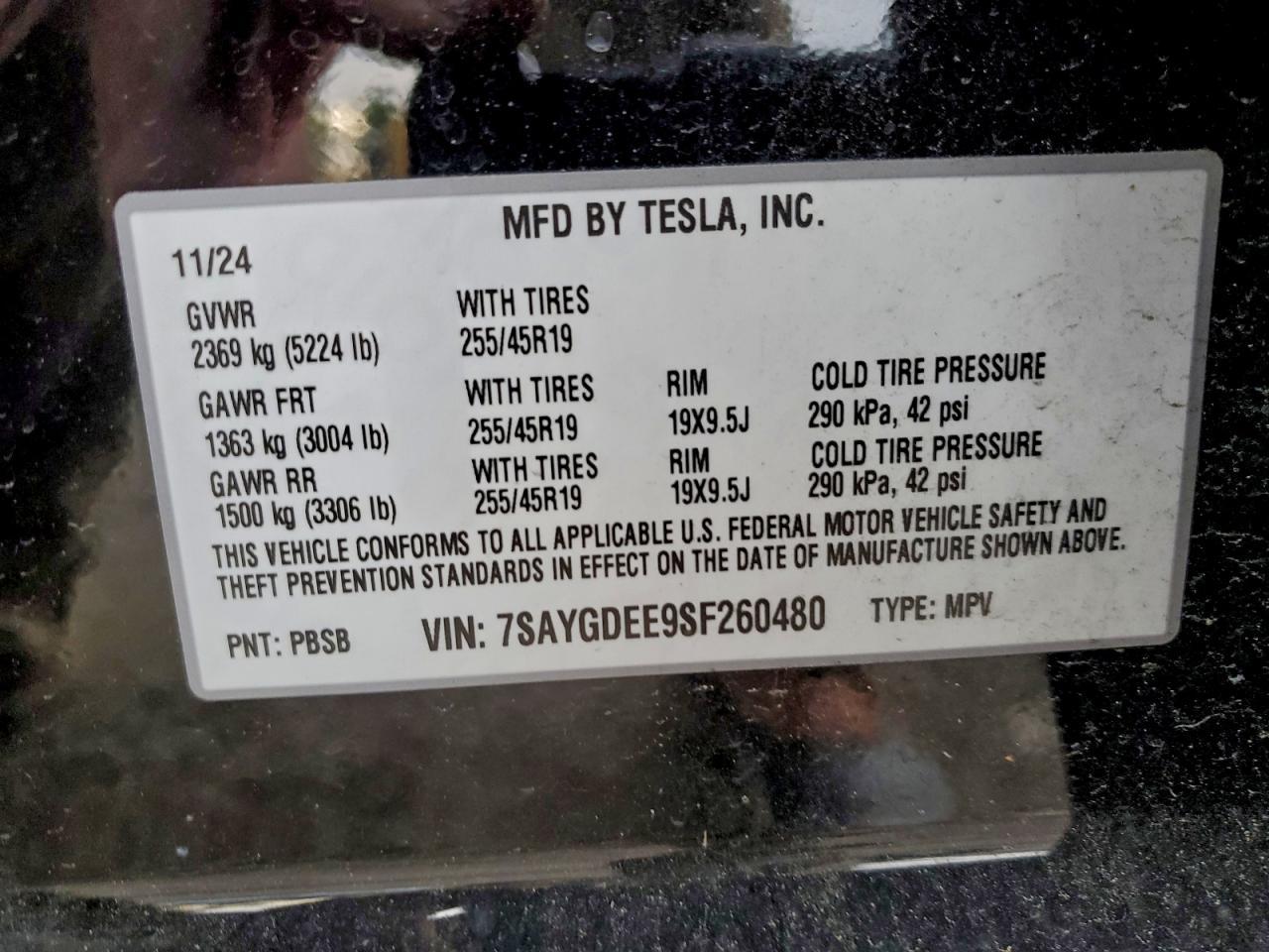 2025 TESLA MODEL Y