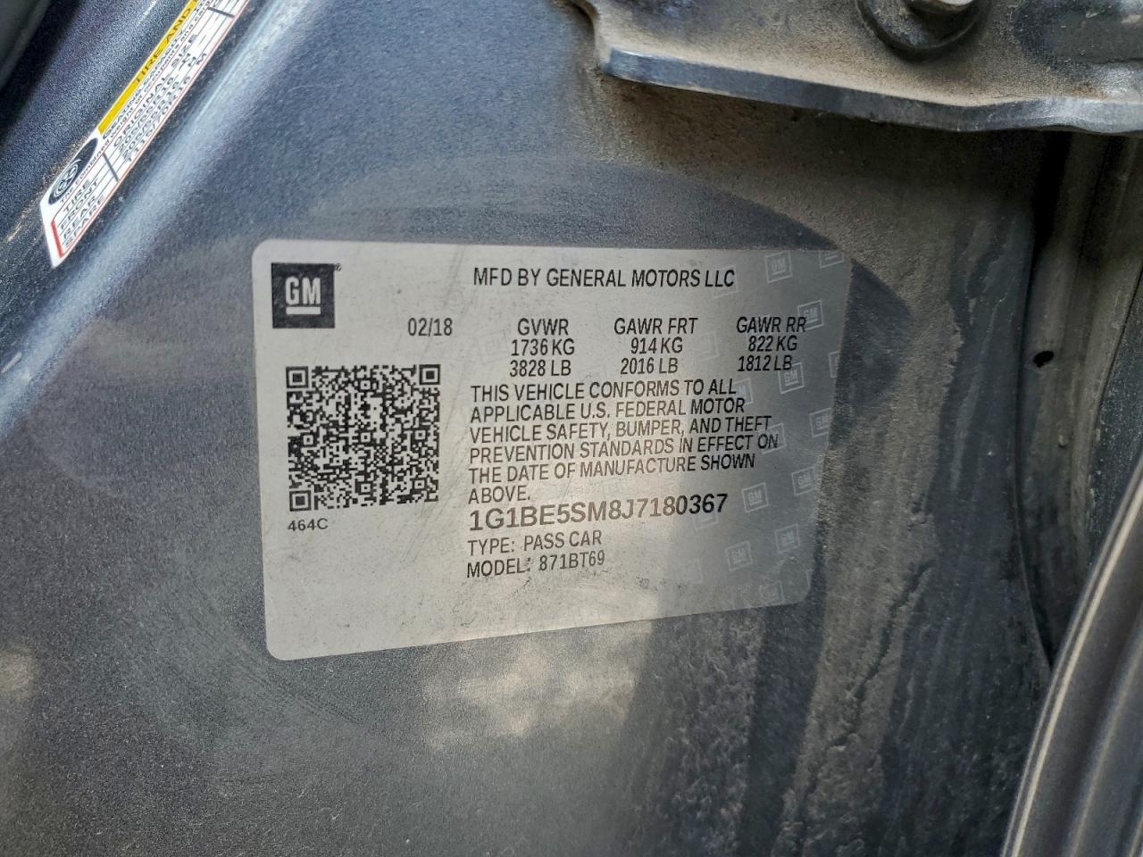 2018 CHEVROLET CRUZE