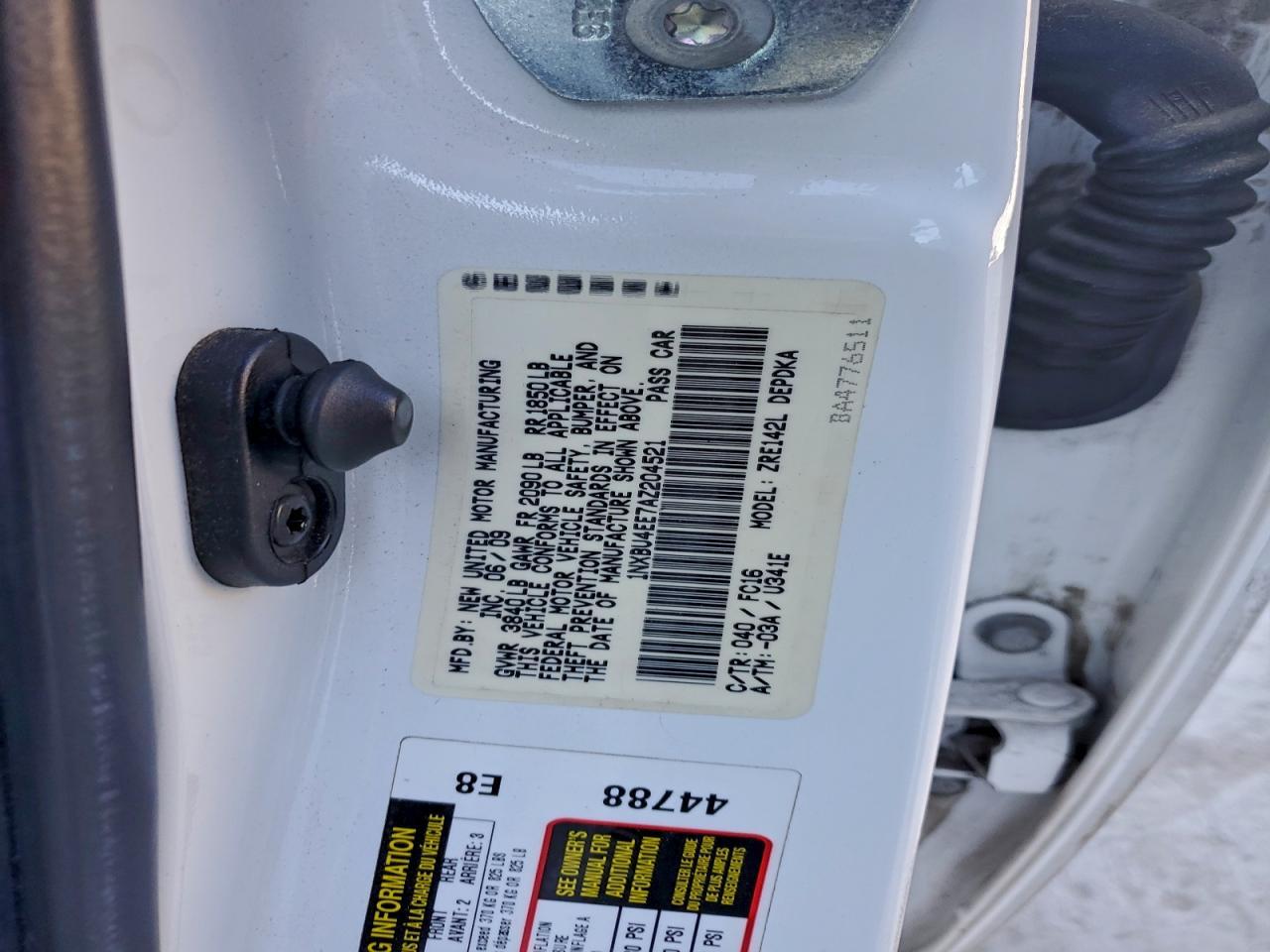 2010 TOYOTA COROLLA