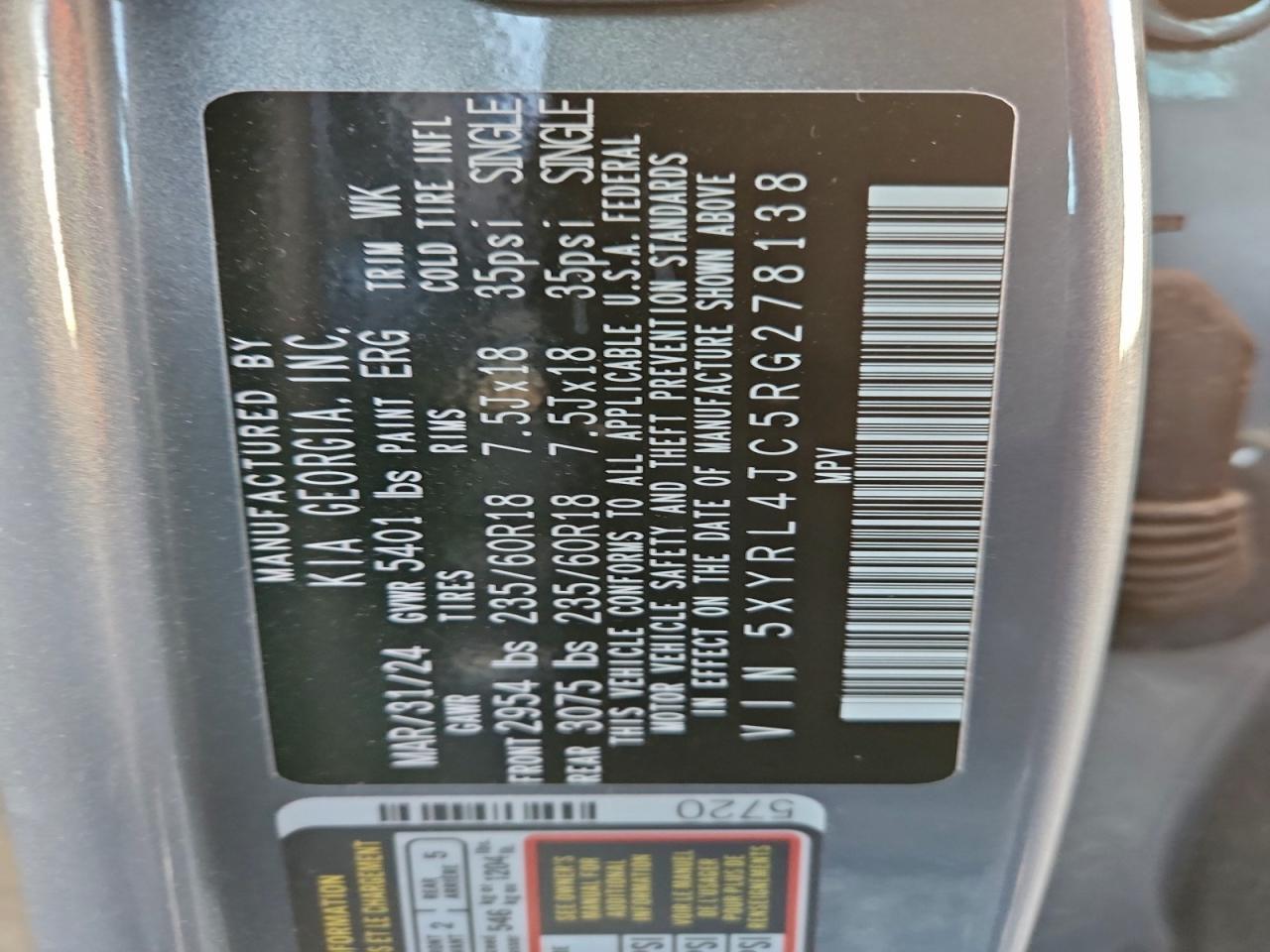 2024 KIA SORENTO