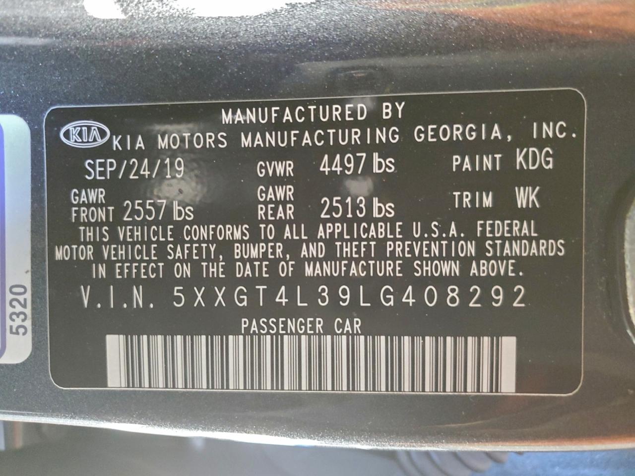 2020 KIA OPTIMA