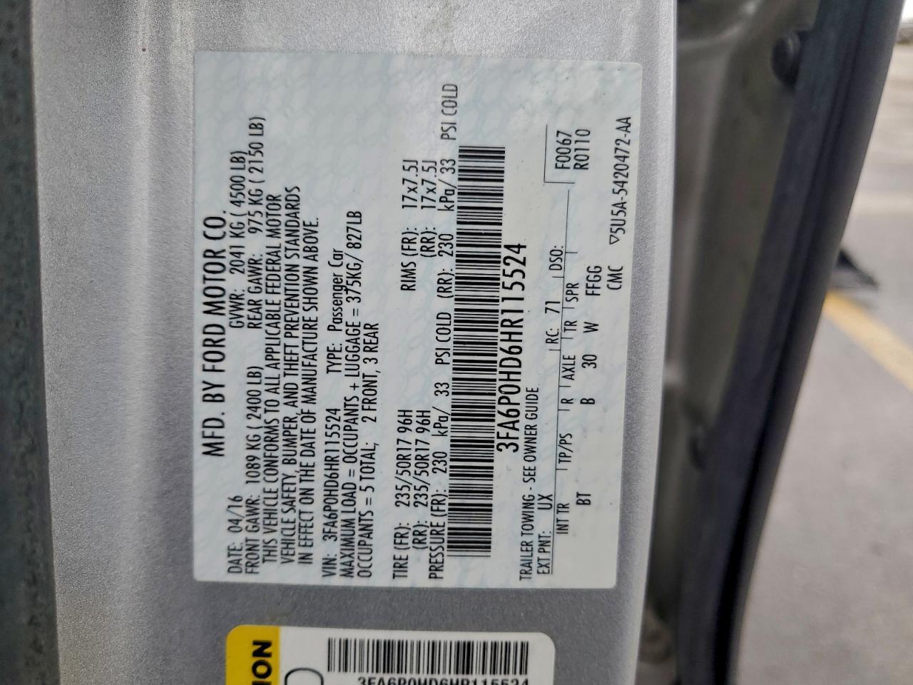 2017 FORD FUSION