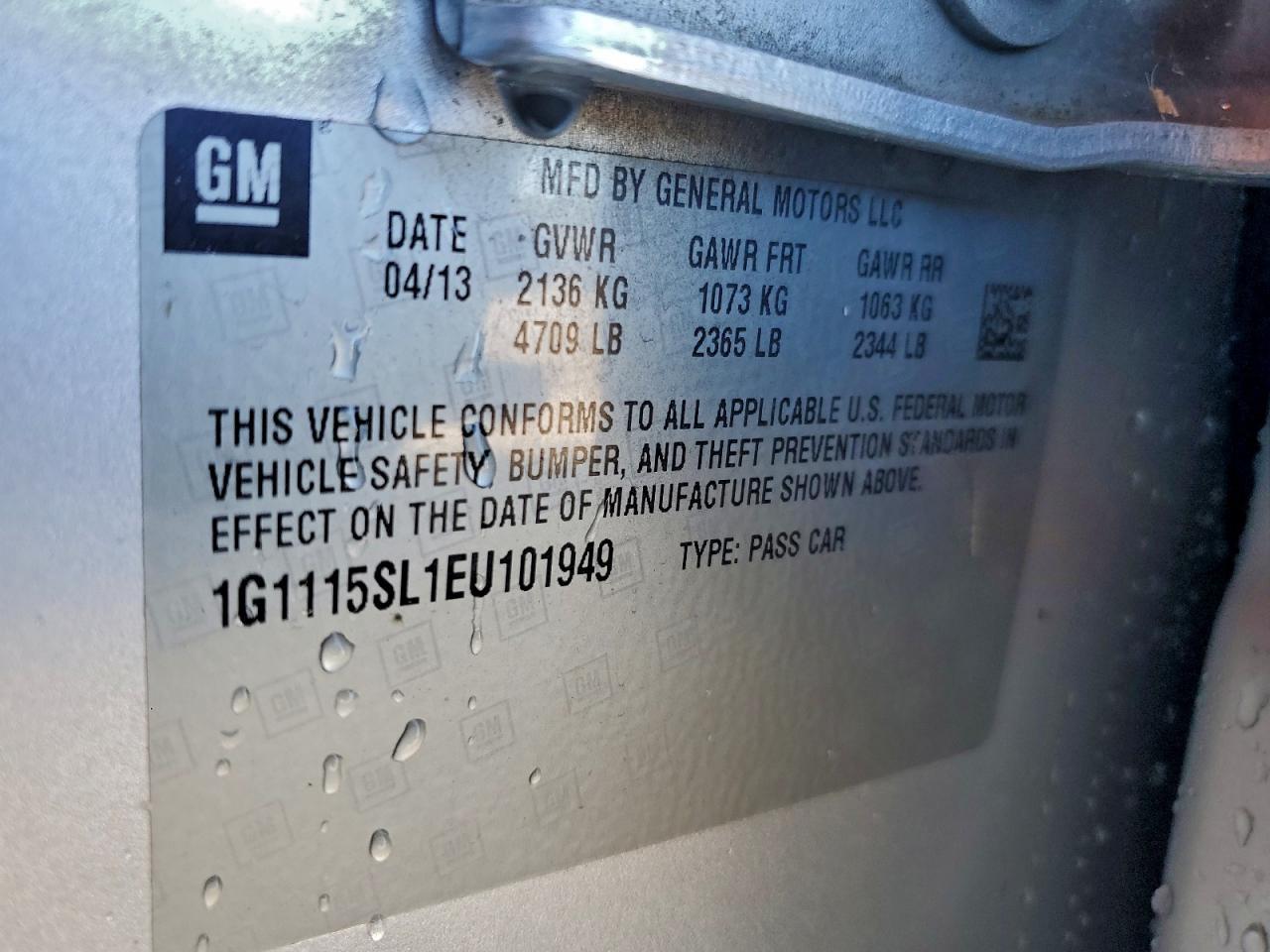 2014 CHEVROLET IMPALA