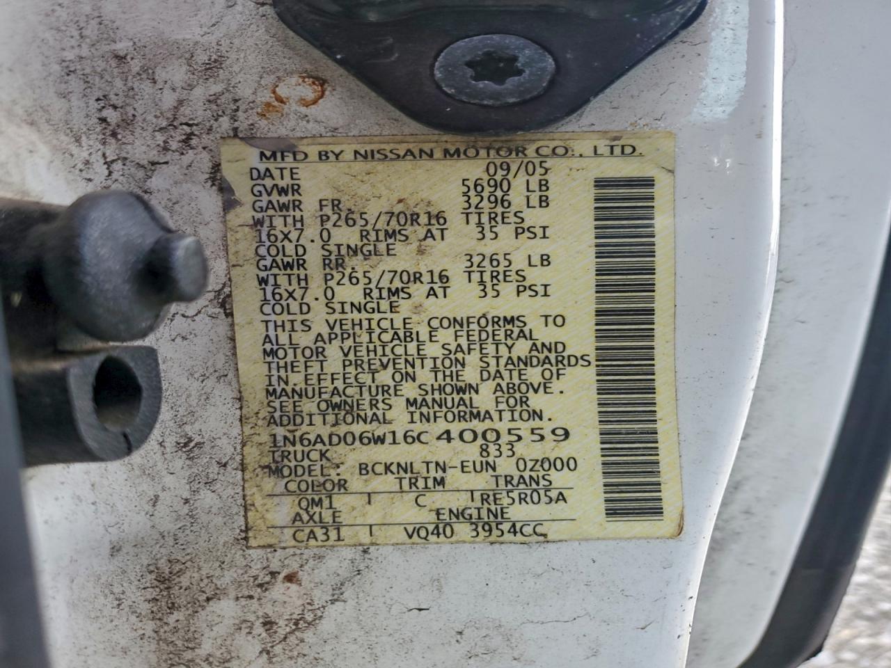 2006 NISSAN Frontier