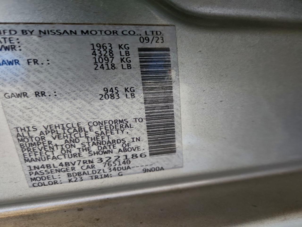 2024 NISSAN ALTIMA