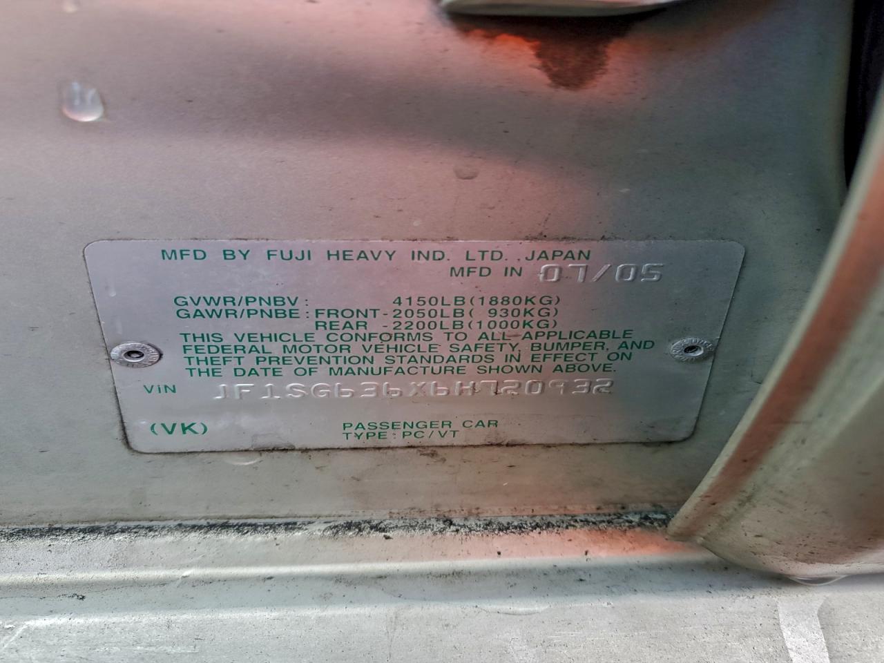 2006 SUBARU FORESTER