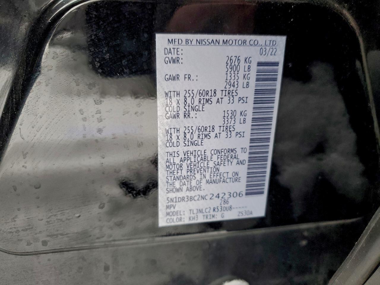 2022 NISSAN PATHFINDER