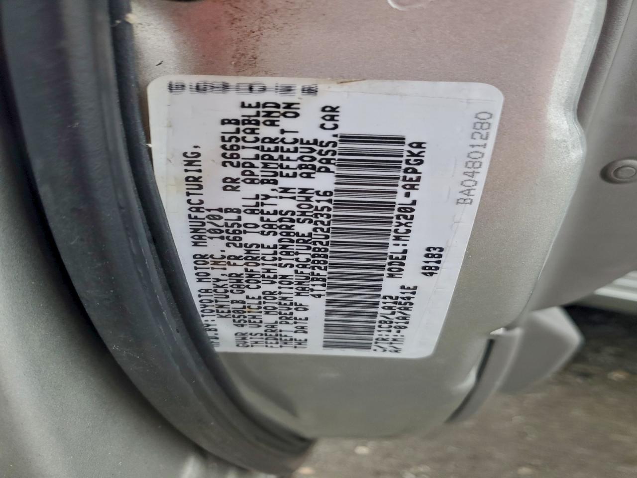 2002 TOYOTA Avalon