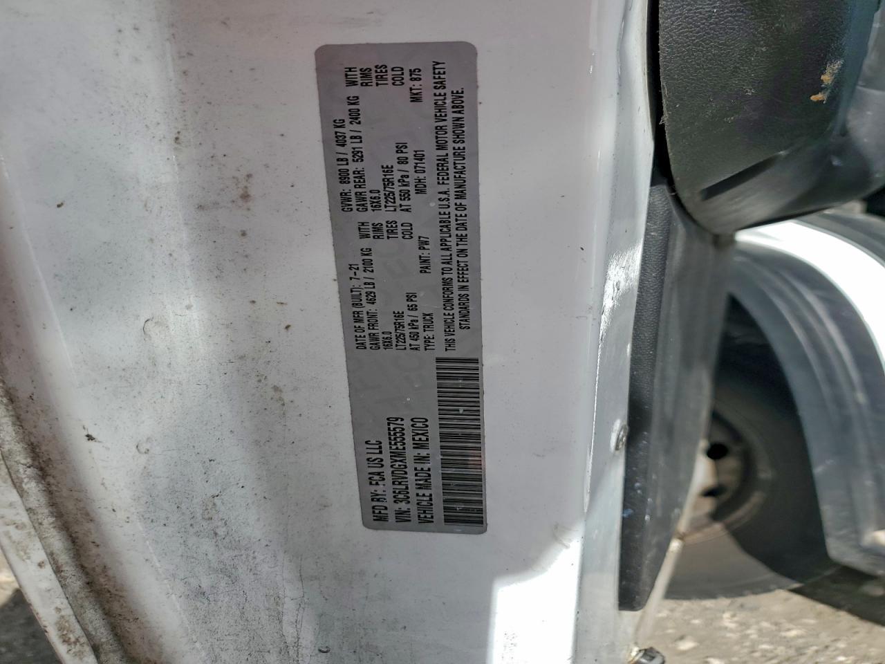 2021 RAM ProMaster 2500