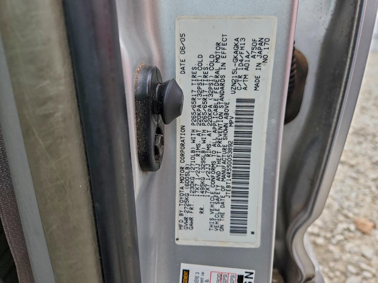 2005 TOYOTA 4Runner