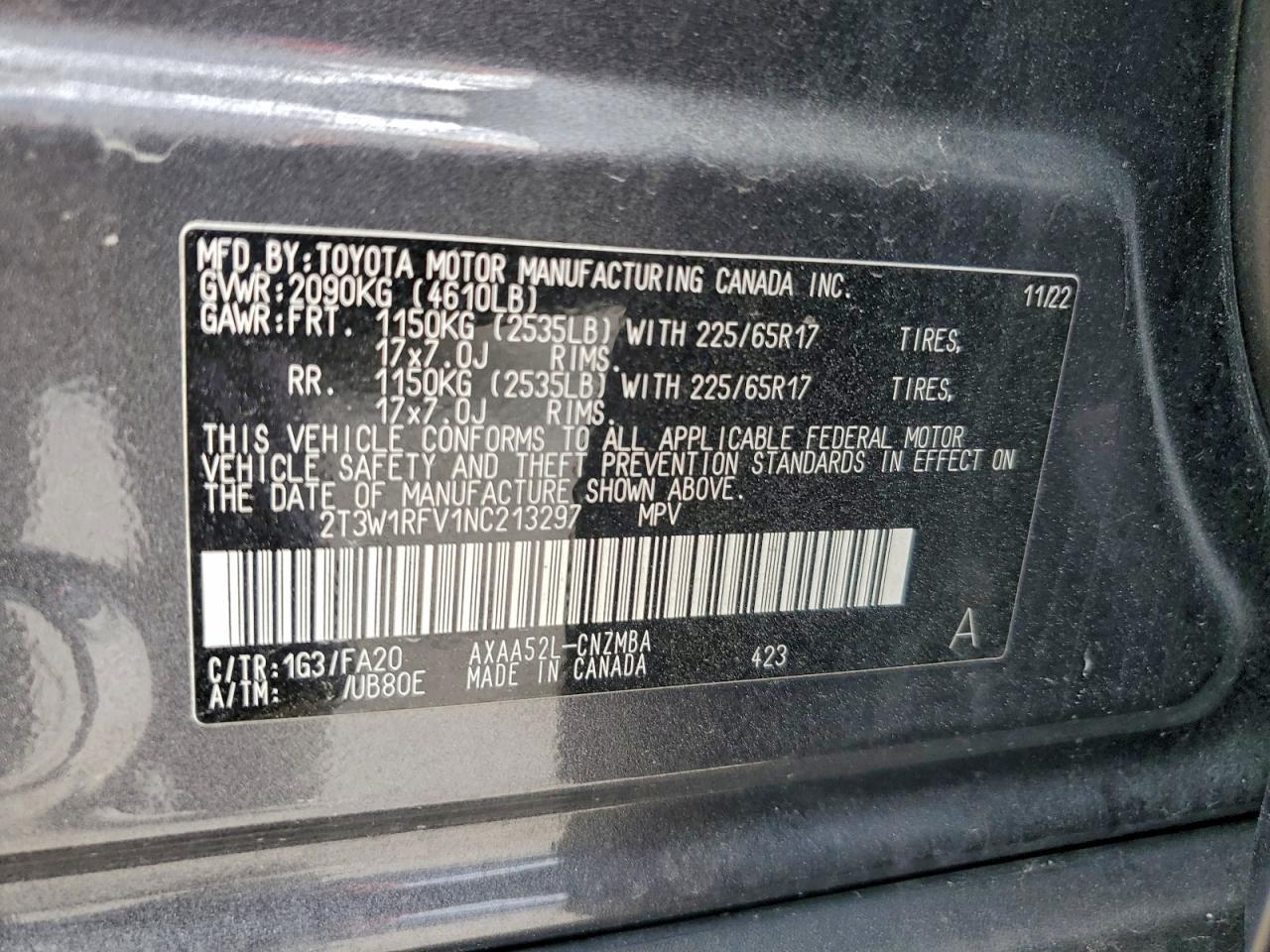 2022 TOYOTA RAV4