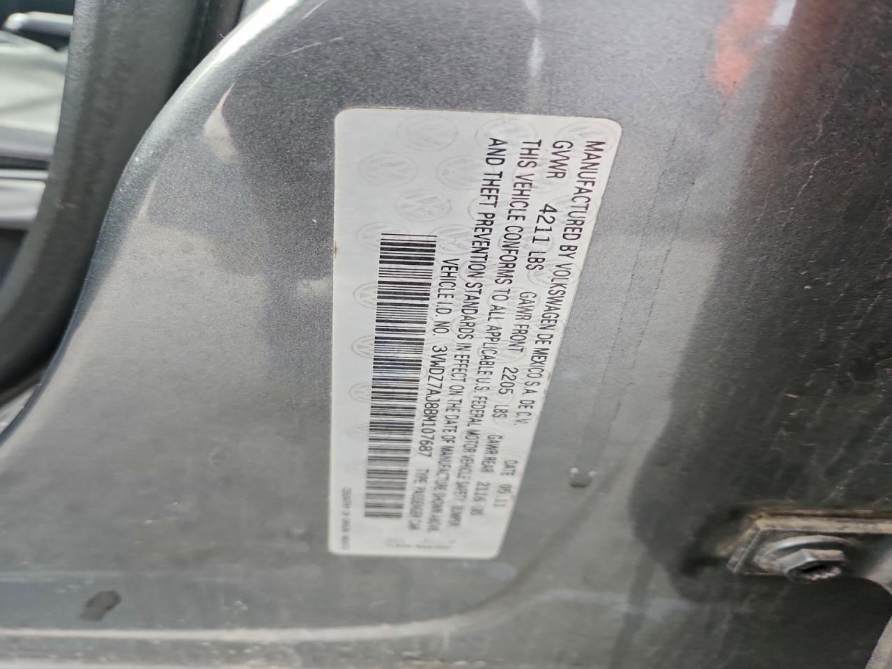 2011 VOLKSWAGEN JETTA