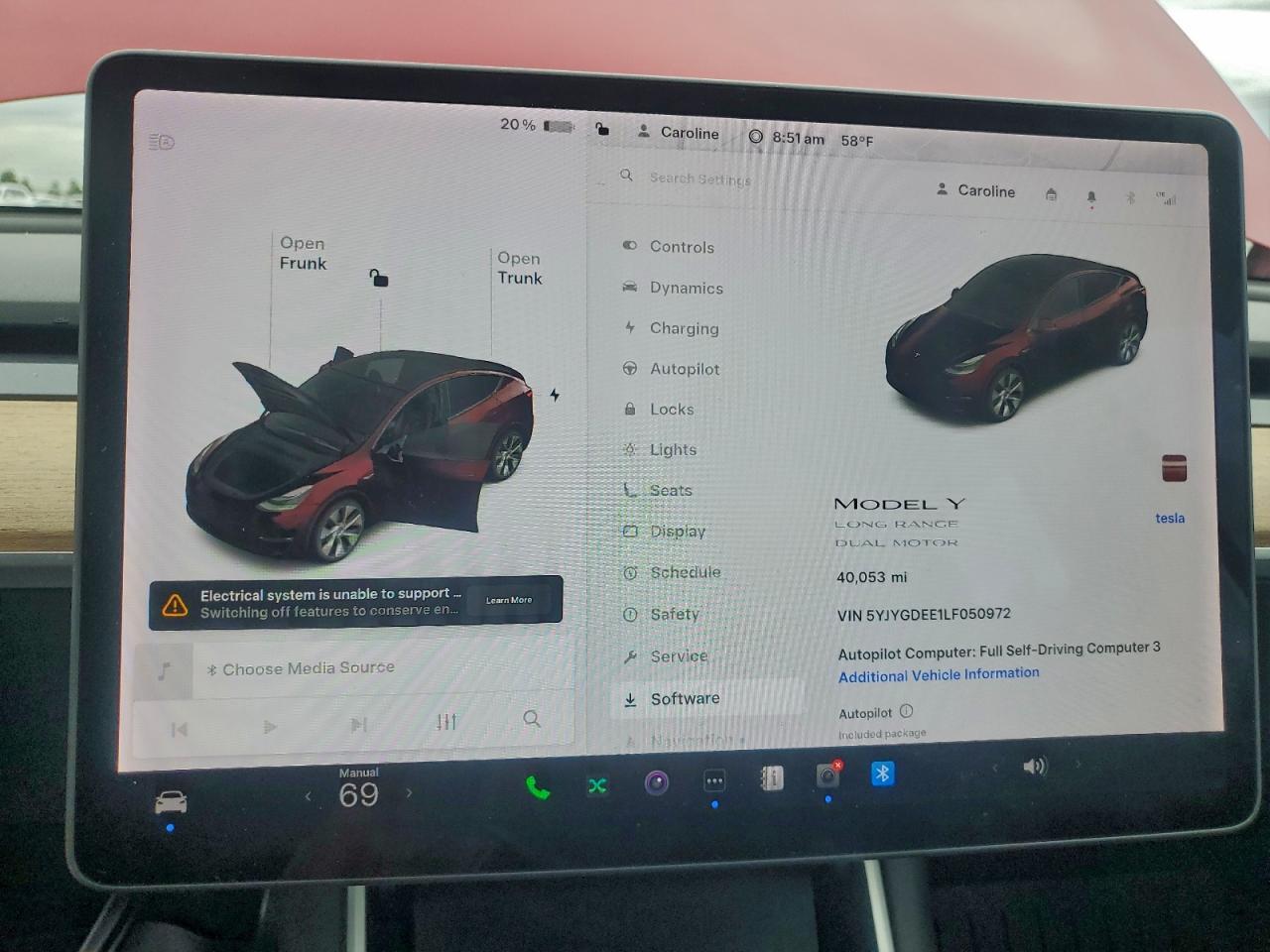 2020 TESLA MODEL Y